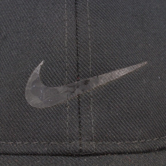 Nike Legacy91 Dri-Fit Black Hat Strapback Athletic Cap Black Swoosh Logo - Picture 2 of 8